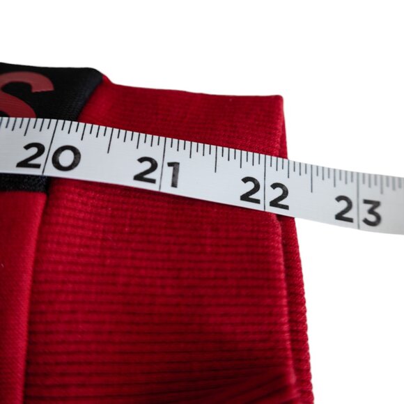 Guess NWT 2-Piece Red and Black Crop Top Hooded Sweatshirt With Joggers - Picture 7 of 13